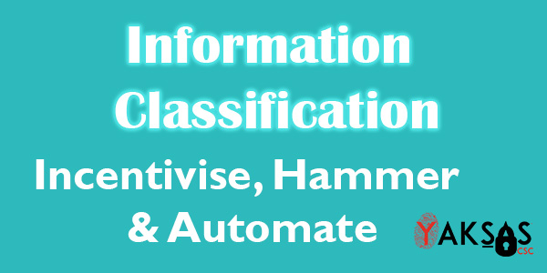 Information Classification: Incentivise, Hammer & Automate