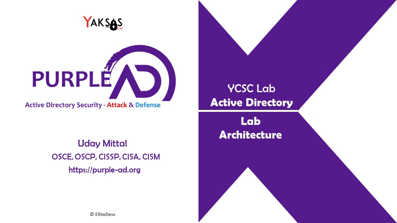 Purple AD – Active Directory Lab Environment